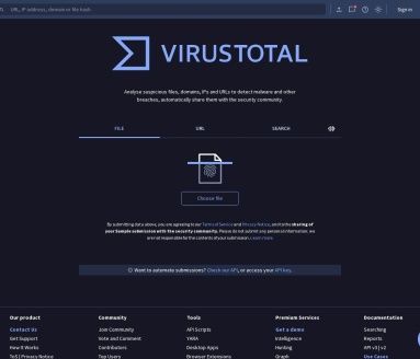 VirusTotal官网